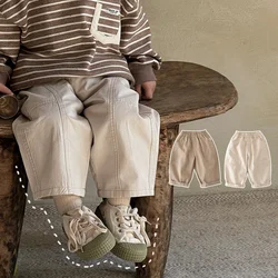 Pantalons sarouel de Style coréen pour enfants, sarouel pour garçons et filles, amples en coton, à la mode, nouvelle collection printemps 2026