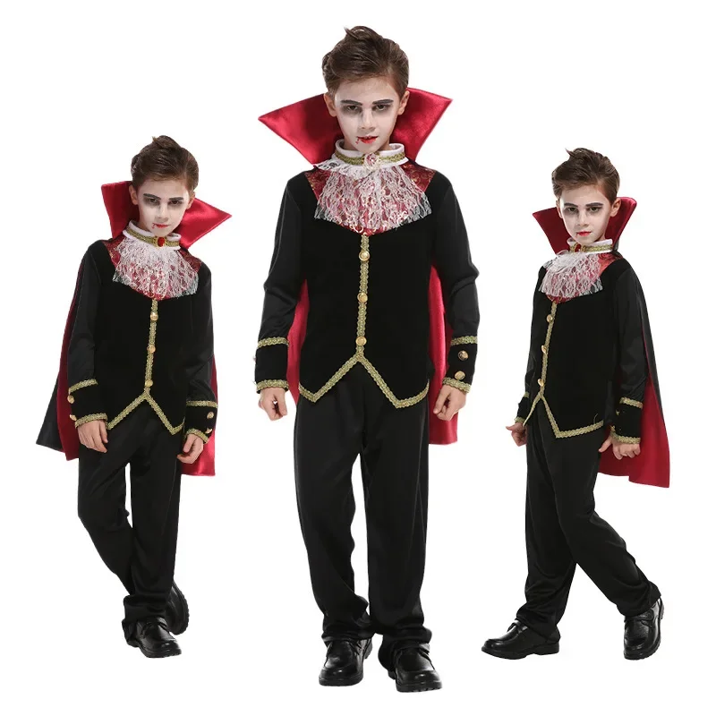 Disfraces infantiles de Halloween con capa de manga larga