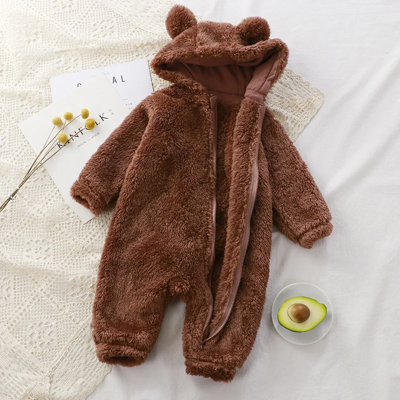 Pelele oso con cremallera para bebé – tela suave y cómoda - imagen 3