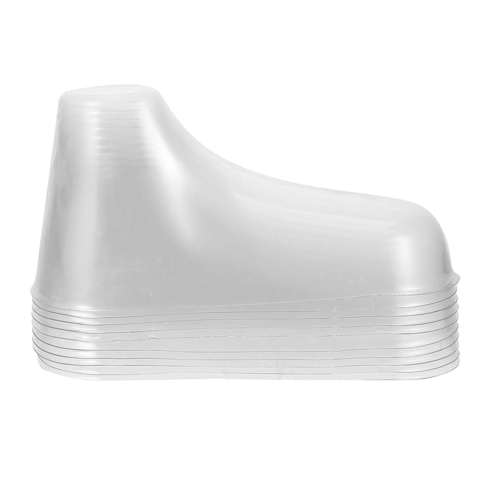 10 Uds. Modelos de pie de bebé de plástico transparente para calcetines, exhibición de zapatos, soportes ligeros y duraderos para niños pequeños de 11cm