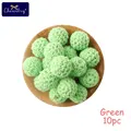 Green Crochet Beads