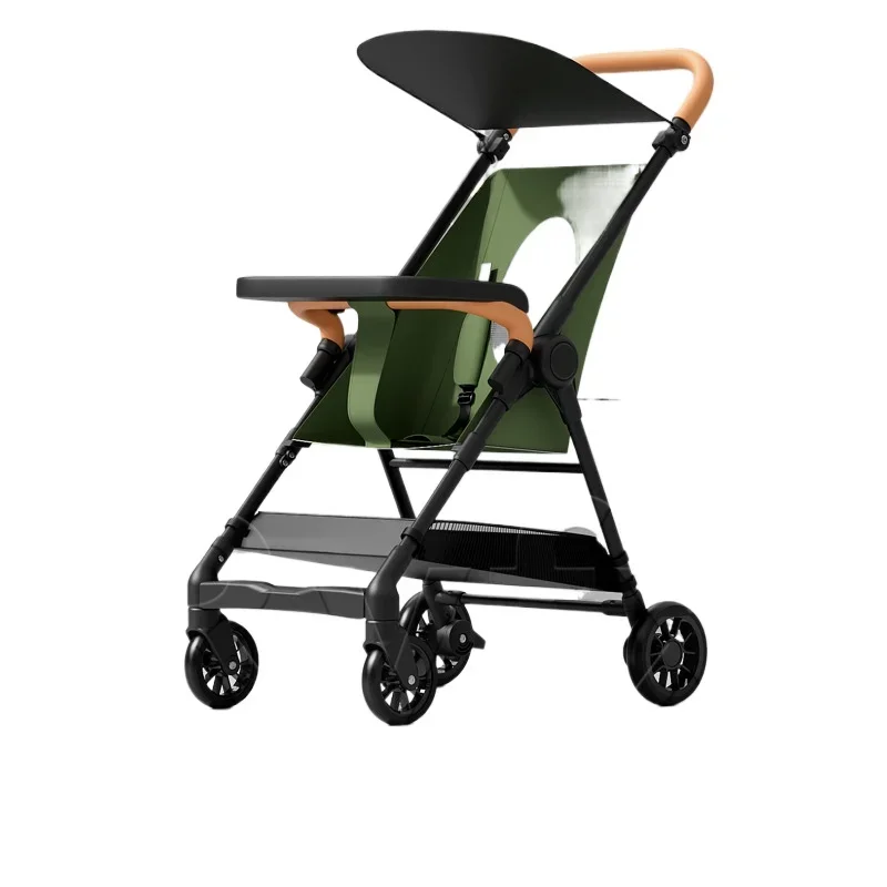 Cochecito de bebé conveniente para viaje, cochecito plegable, puede tabla, cochecito portátil pequeño