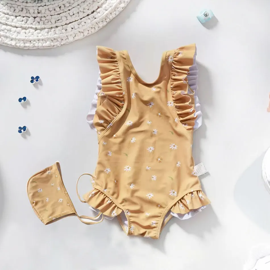 EezKoala Traje de baño de una pieza para niños Protector solar Traje de surf para bebés de secado rápido para niñas Traje de baño Ropa de baño para niños pequeños