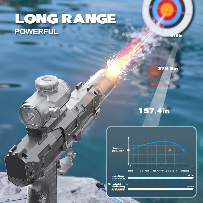 Pistola de agua eléctrica automática con sensor de llama simulada - imagen 2