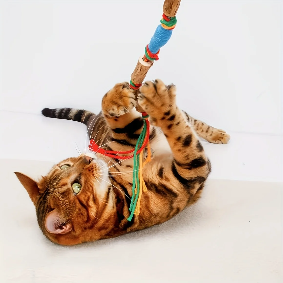 Juguete de cuerda natural para gatos – Masticar y cuidar dientes - imagen 4