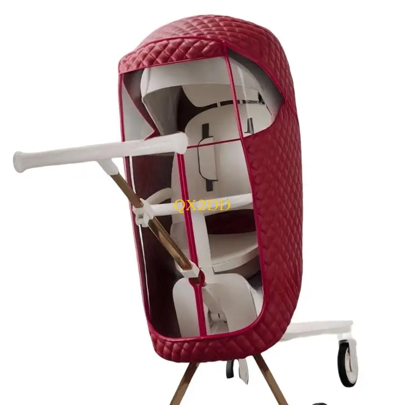 Funda lluvia QX2d para cochecito con parasol y panel transparente - imagen 4