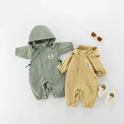 MILANCEL Pelele de invierno para bebé con capucha suave