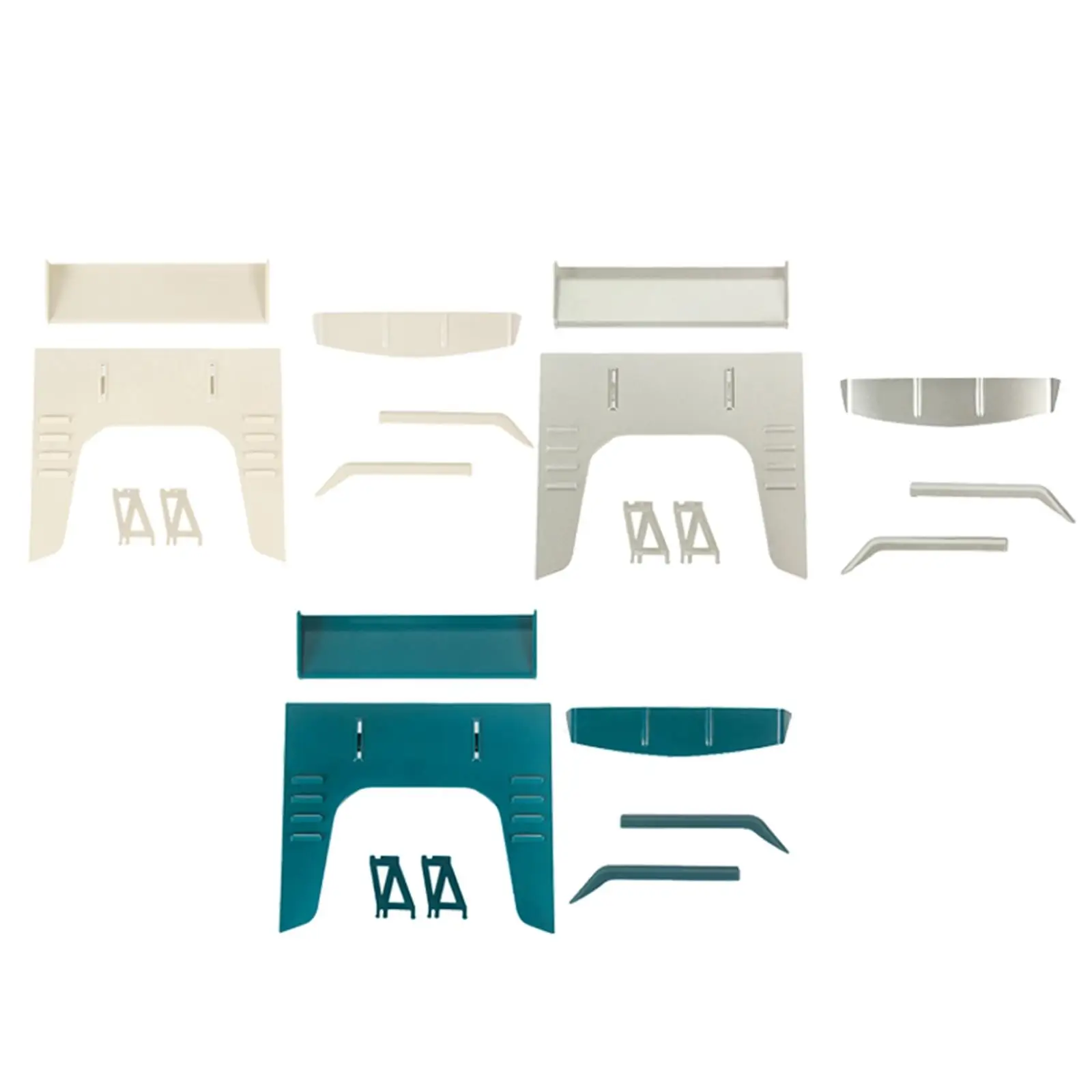 Alerón trasero de plástico para coche teledirigido, decoración mejorada para WPL D12 2WD 1:10 RC, camión de recogida, Kits de piezas de repuesto para coche teledirigido, accesorios