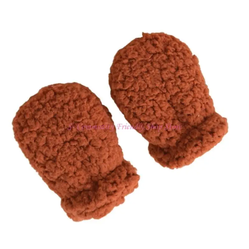85AE Manoplas para bebé para invierno Manoplas prácticas para bebé para clima frío que mantienen las manos calientes - imagen 4