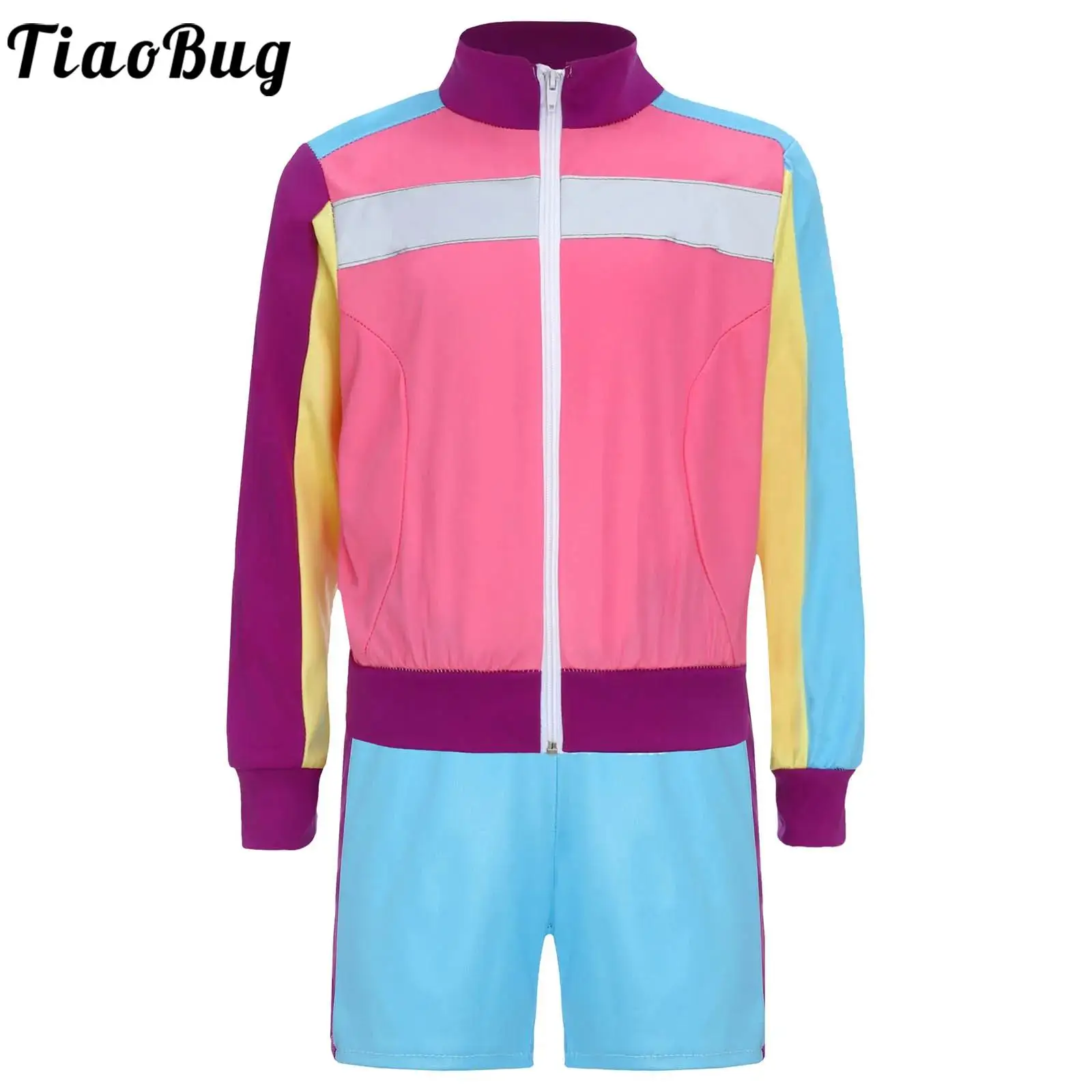 Traje hippie infantil con pantalón corto – Estilo disco - imagen 5