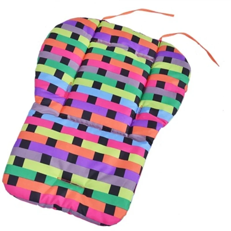 Cojín para asiento trasero de silla de comedor para bebé, cojín Universal para asiento de algodón, accesorios bonitos para asiento de cochecito de bebé - imagen 4