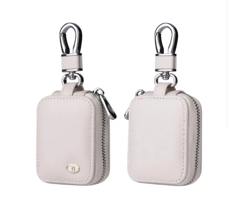 Funda de cuero PU Universal antipérdida, funda protectora portátil a prueba de golpes, bolsa de almacenamiento para Airpods Pro 3 2 1, 1 ud. - imagen 4