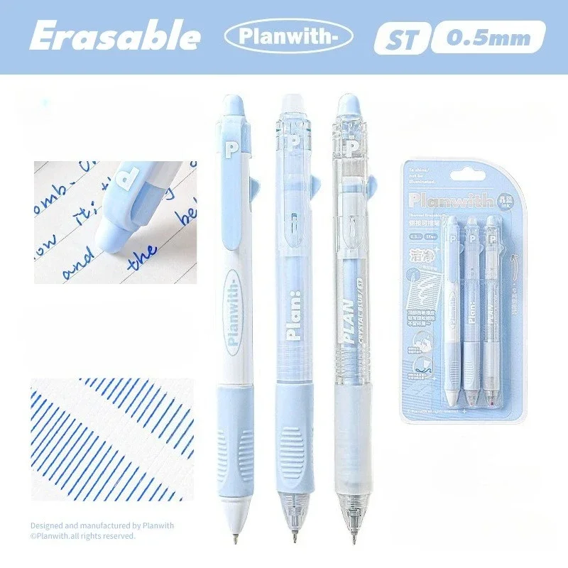 Bolígrafos gel borrables azules para estudiantes - imagen 2