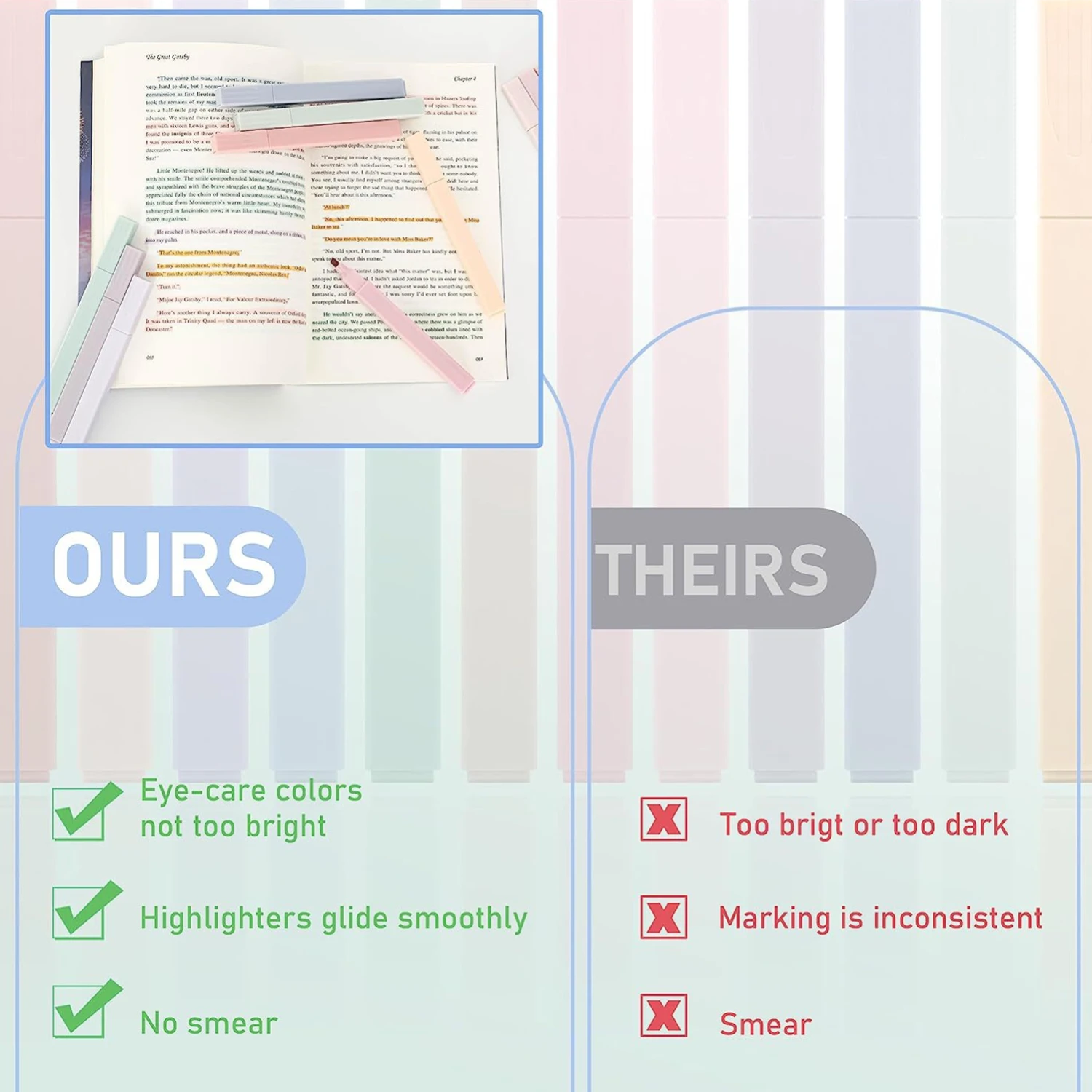 Rotuladores pastel sin sangrado con punta suave para estudiantes Kawaii - imagen 4