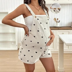 Pantalones maternidad con tirantes – Estampado ajustable