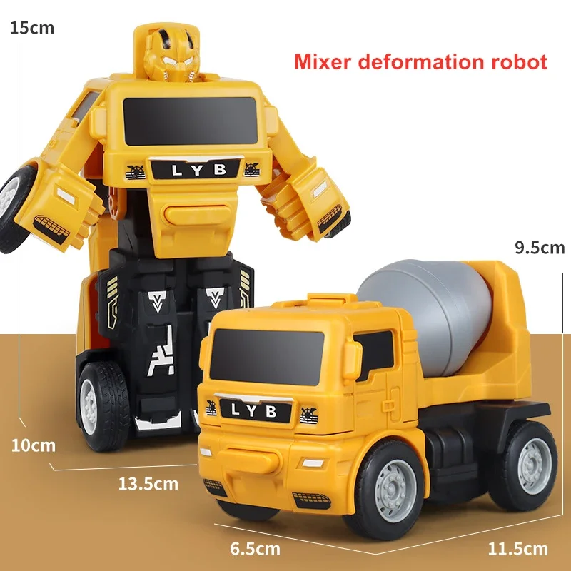 Yellow-Mixer truck