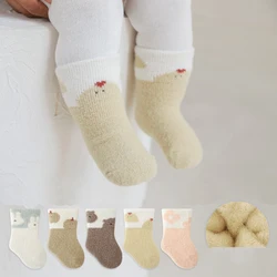 Calcetines de invierno de felpa suave para bebé y niño
