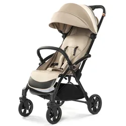 Cochecito de bolsillo ligero plegable reclinable para viajes en un clic