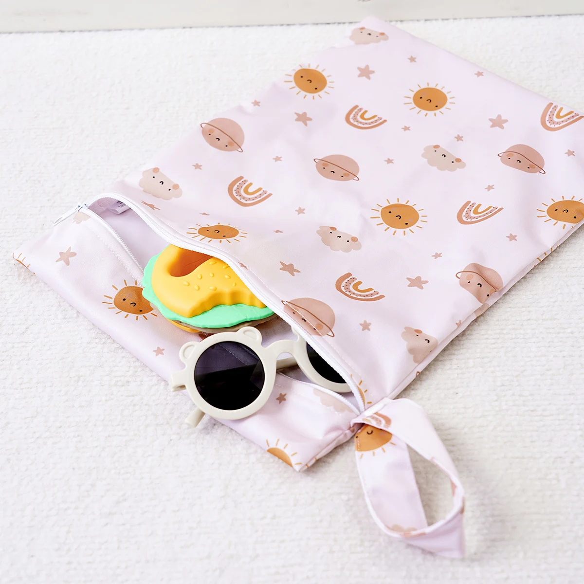 Elinfant 3 uds bolsas de pañales impermeables bolsa de almacenamiento reutilizable lavable bolsa seca húmeda portátil para trajes de baño - imagen 4