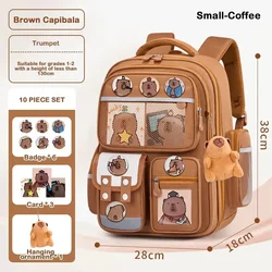 Mochila escolar Capybara impermeable y ergonómica para niños