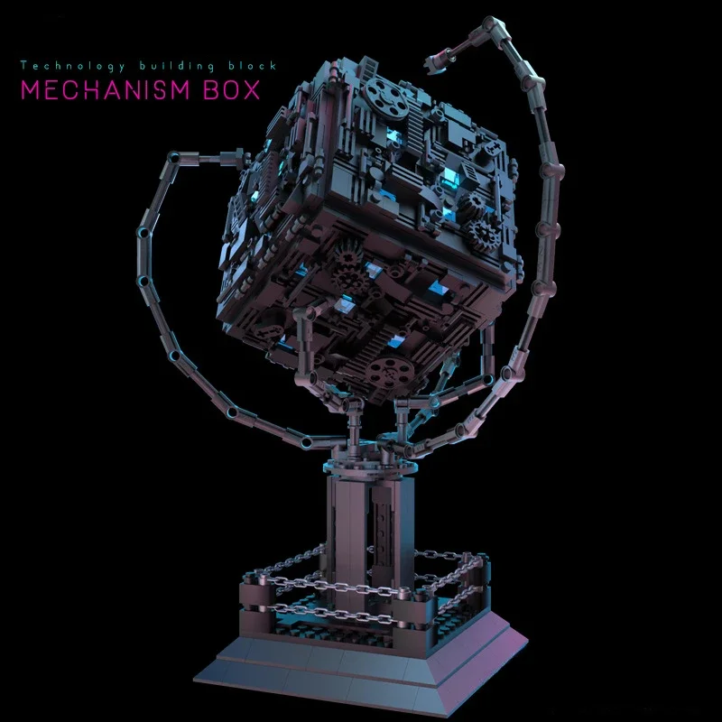 Mecanismo caja de descifrado montaje de bloques de construcción juguete bloques de construcción Base secreta adulto alta dificultad niño rompecabezas Universal - imagen 2