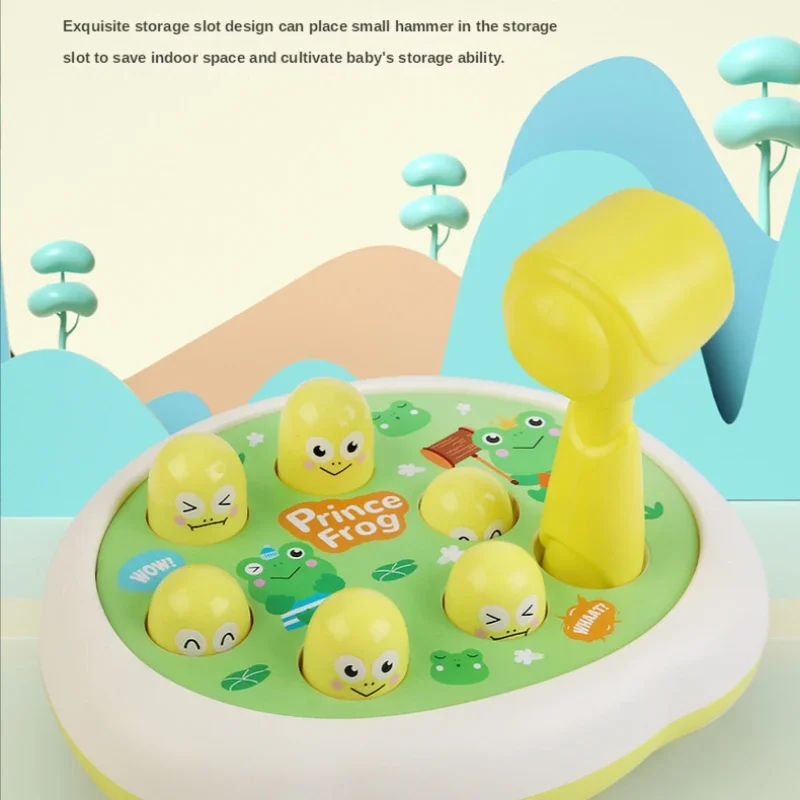Juguete Montessori de dibujos animados whac-a-mole para bebé, regalo educativo de cumpleaños para niños pequeños, juego de golpe con tema Animal, juego de mesa para padres e hijos - imagen 2