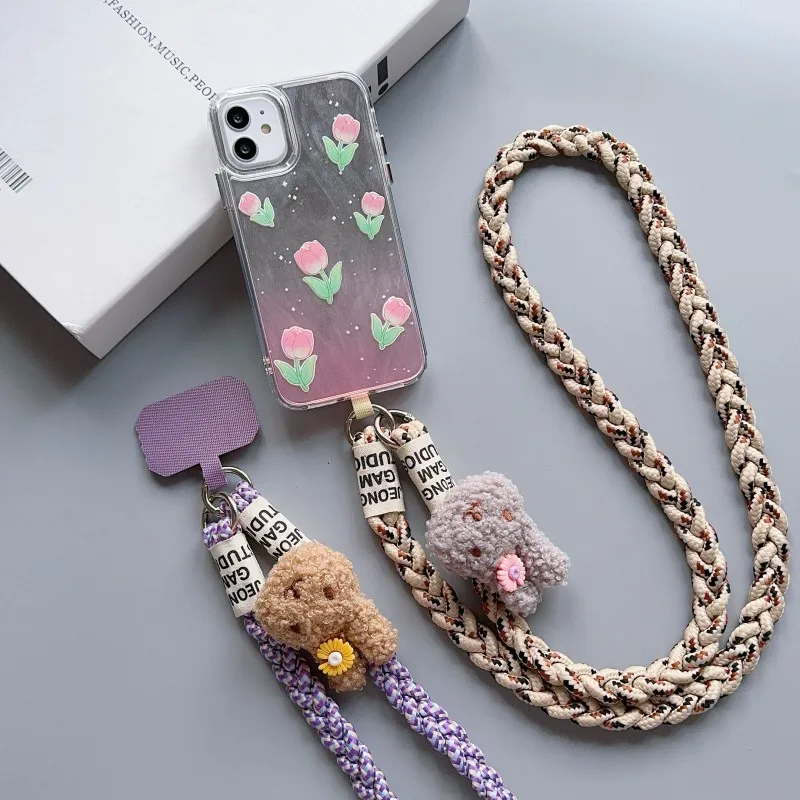 Cordón para teléfono móvil para montañismo al aire libre, cinturones para mujer, adornos colgantes tejidos, cordones antipérdida, correa para el cuello - imagen 3