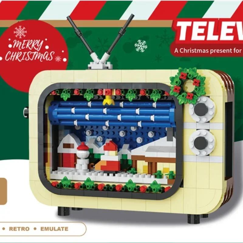 Bloques de construcción TV estilo Retro para niños - imagen 5