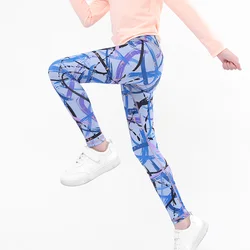 SheeCute Leggings de cintura alta para niña – Estampado deportivo