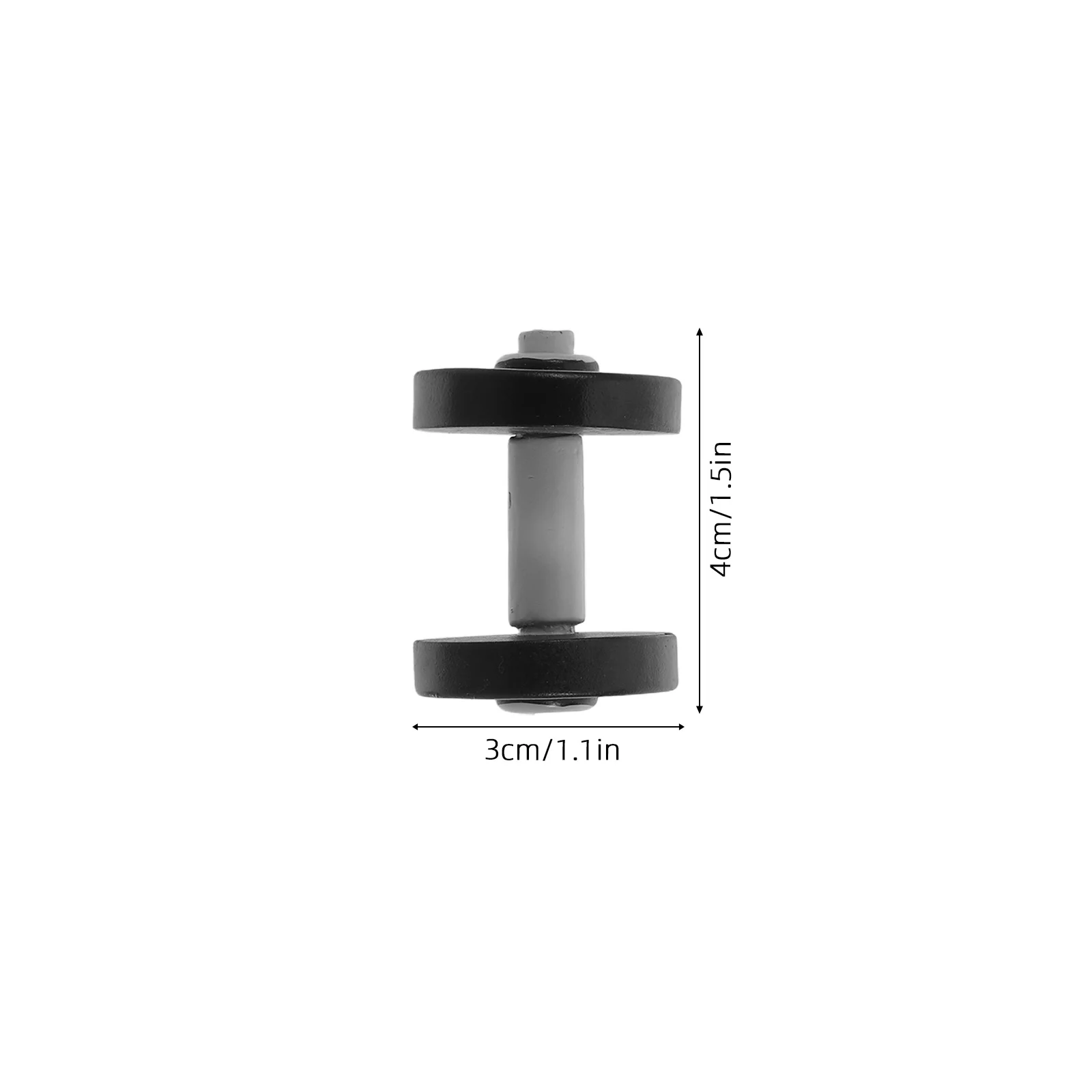 Juego de mancuernas en miniatura, 4 Uds., barra realista, pequeños accesorios de gimnasio para Fitness, Mini decoración para el hogar, Micro paisajismo - imagen 4