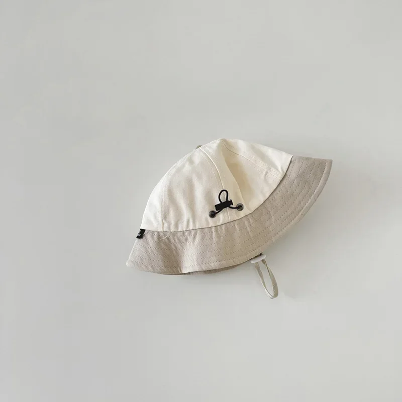 Sombreros de cubo para bebé de dibujos animados, sombrero de pescador con cuerda ajustable a prueba de viento para primavera y otoño, accesorios coreanos para niños y niñas de 8M a 3 años - imagen 5