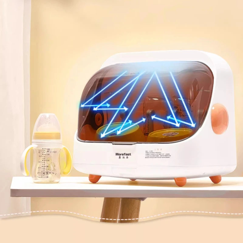 Esterilizador UV para biberones con secador, desinfección 99.99%, almacenamiento de capa de inicio con un solo toque, gabinete compacto para el cuidado del bebé en el hogar - imagen 5