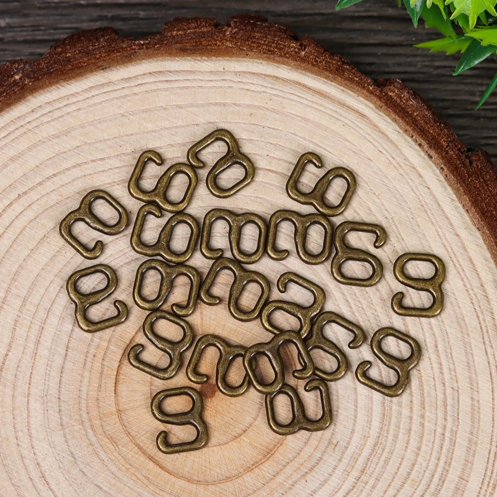 Bolsas de zapatos para muñecas, 9 ganchos de hebilla, Mini botones de Metal para ropa de muñecas, ganchos para sujetador y deslizadores, ajustadores de correa, 20 Uds. - imagen 4