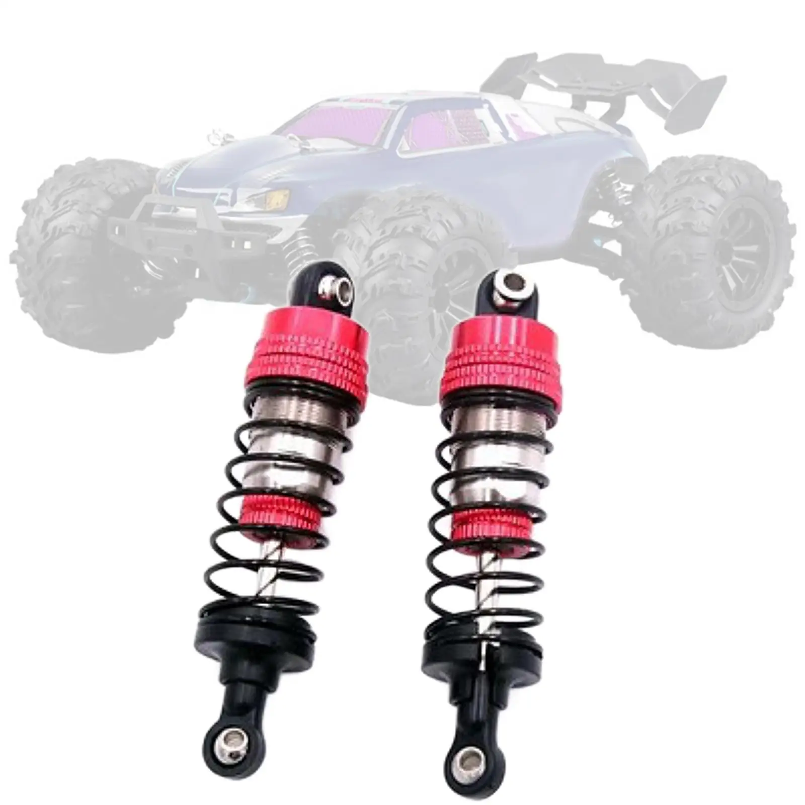 2 Pieces RC Shock Absorbers Replacement Accessory Hydraulic Shock Absorbers for 16101 16102 1/16 RC Vehicles RC Crawler RC Truck
