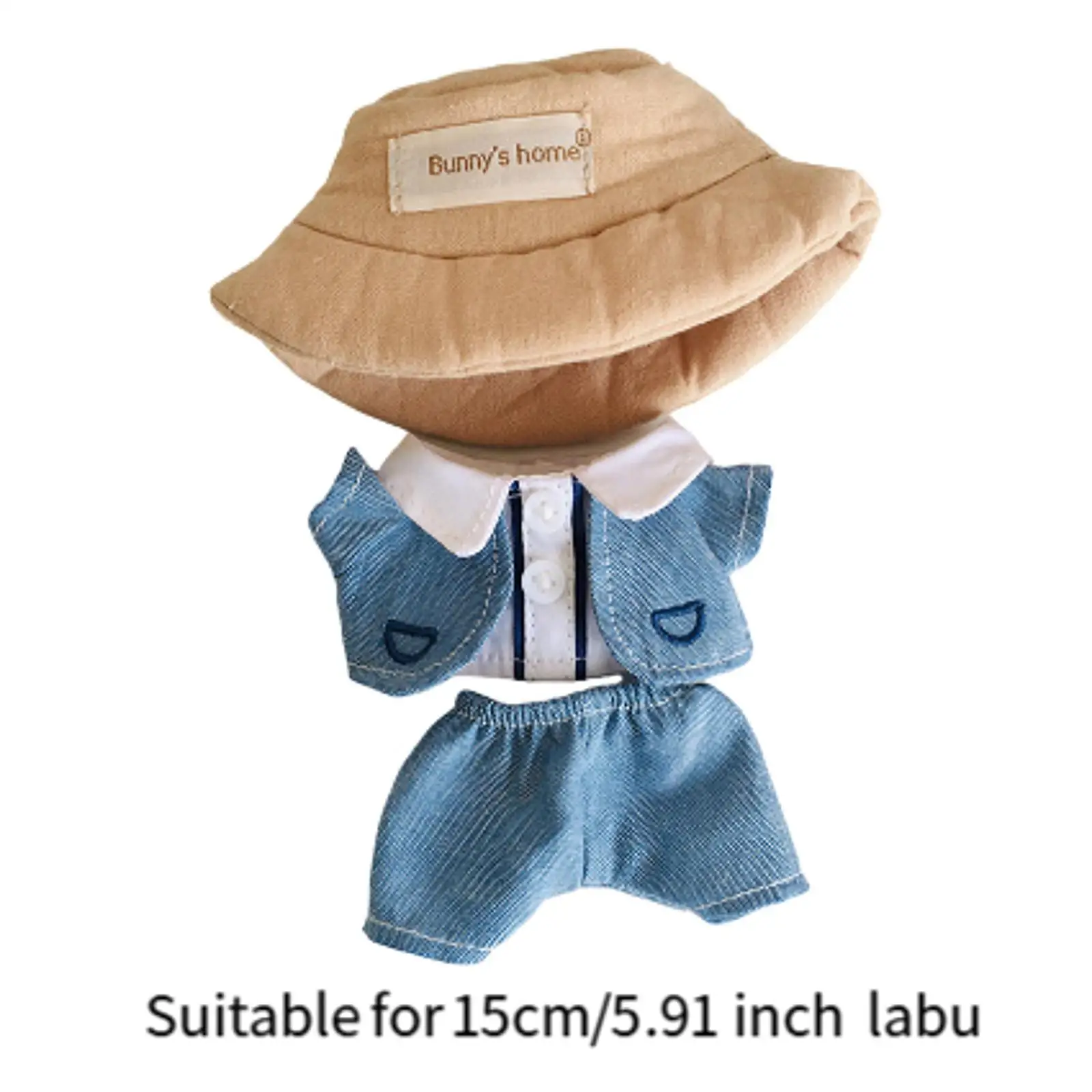 15cm Plush Doll Clothes Fashion DIY Dress up Costumes Soft Plush Doll Accessories Doll Suit Stuffed Animals Accessories Cartoon