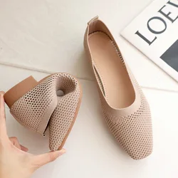 Mocasines niña verano – Zapatos planos transpirables sin cordones