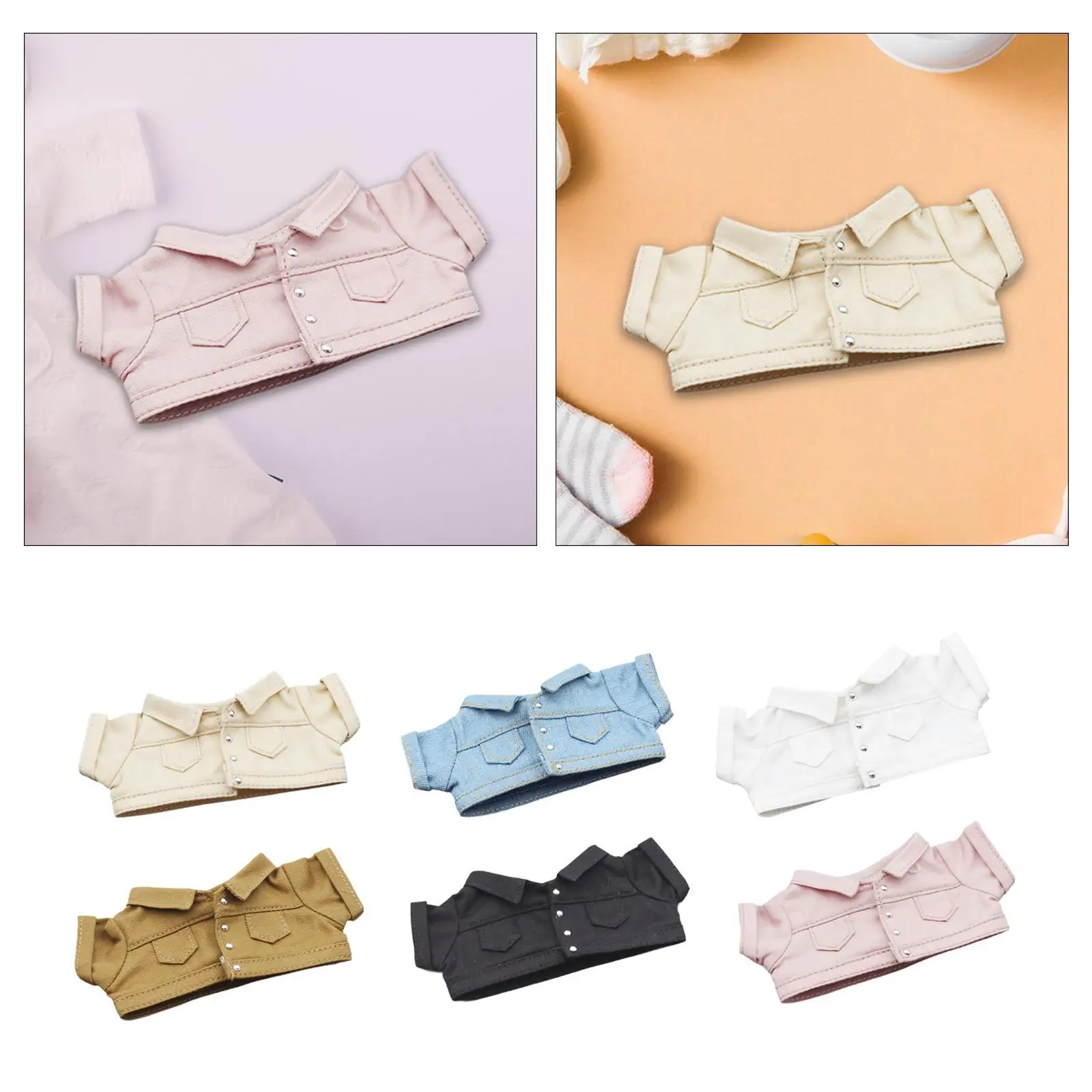 17cm Doll Clothes Removable Dress up Trendy Making Handmade Gift Doll Outfit