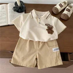Conjunto verano bebé: camiseta y short de algodón