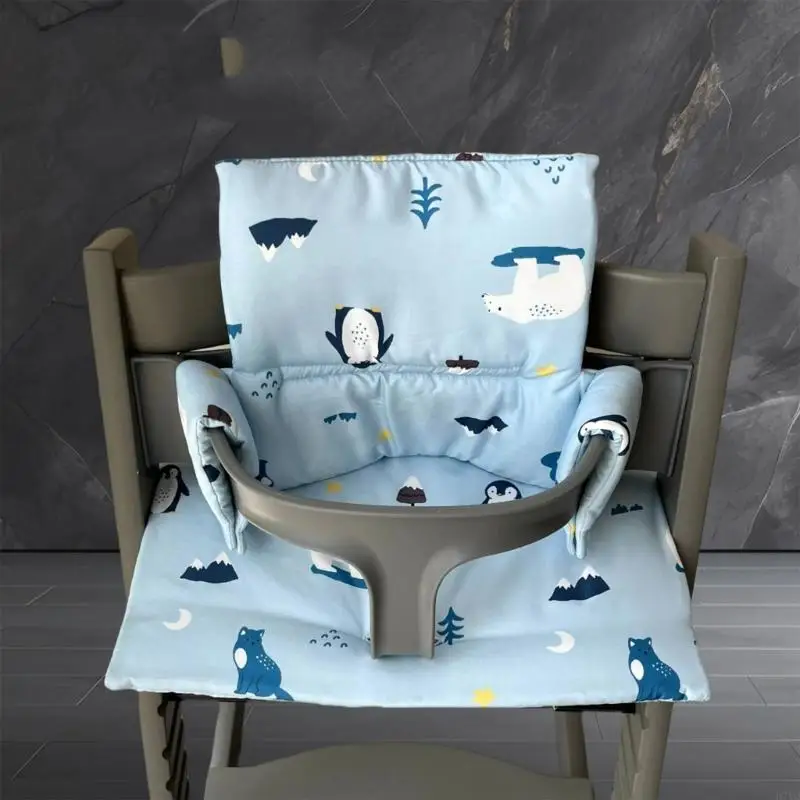 D7YD Ayrılabilir Sandalyesi Koltuk Pedi Güzel Baskı Bebek Yemek Sandalyesi Minderi Mat Yumuşak Rahat Çoğu Yemek Sandalyesi - imagen 5