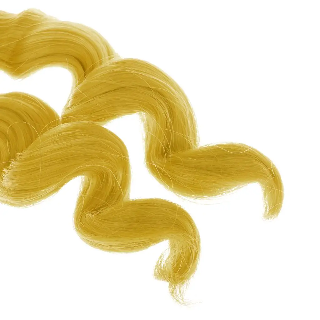 25cm Fashion DIY Curly Hair Wig for 1/3 1/4 1/6 Blythe Barbie BJD Doll Accs