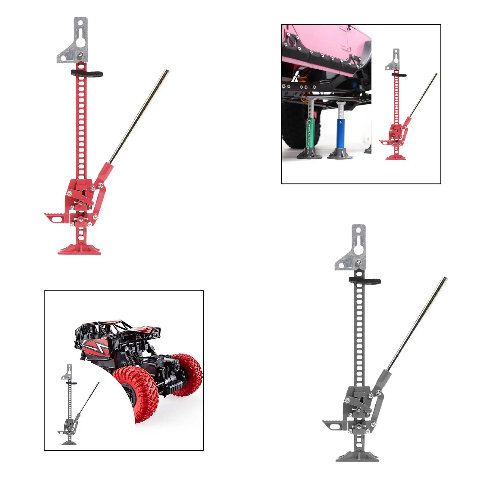 Conector de elevación a escala 1/10, soporte de gato ajustable, accesorios para vehículos RC para juguetes controlados - imagen 4