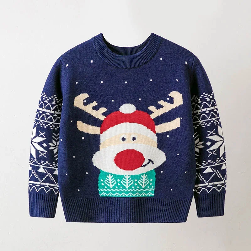 Jersey navideño de algodón para niños - Manga larga suave - imagen 3