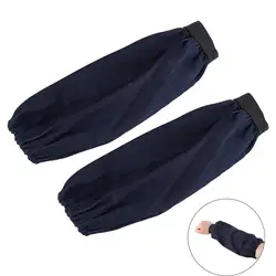 Mangas protectoras soldador azul vaquero protección térmica resistentes cortes