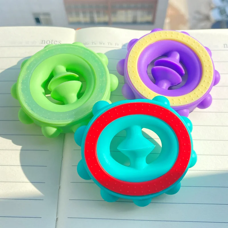 Empuñaduras de silicona respetuosas con el medio ambiente, dispositivos de fuerza, juguetes de descompresión, entrenamiento de rehabilitación, Círculo de fuerza de agarre - imagen 4