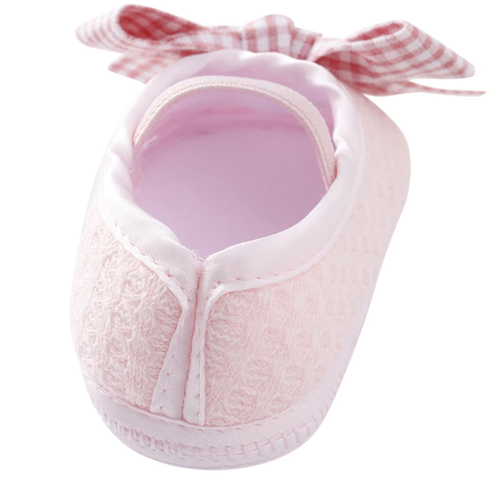 Zapatos informales para caminar para bebé, suela suave antideslizante, bonitos zapatos con lazo, zapatos de Boda de Princesa para recién nacidos, primeros caminantes para niños pequeños - imagen 5