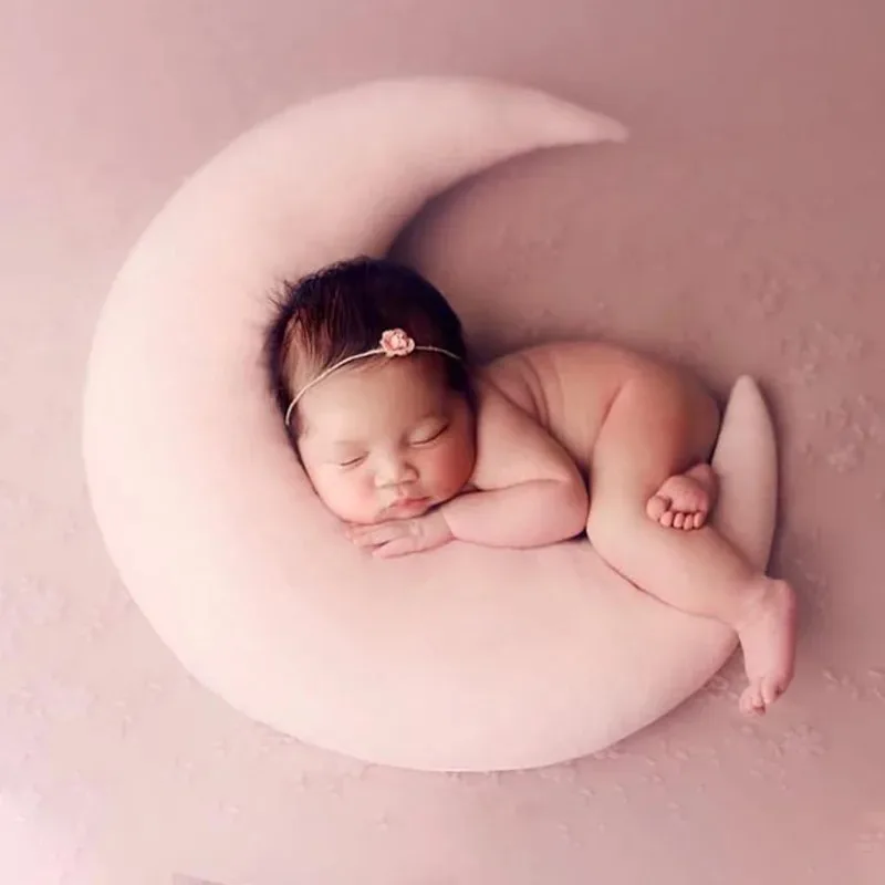 Almohada luna y estrella para recién nacido – Posado foto seguro - imagen 3