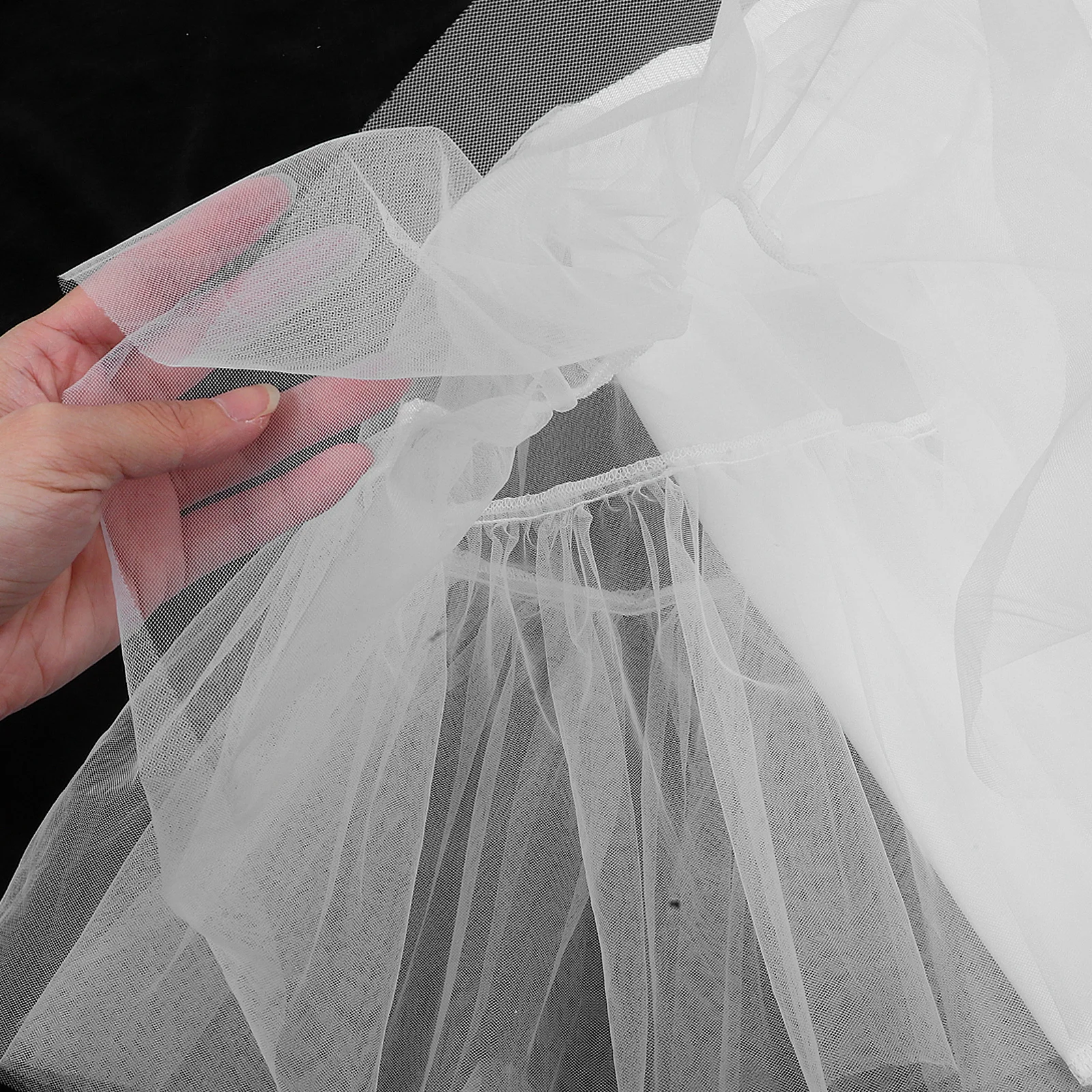 Enagua de tul blanca para Cosplay, falda interior ajustable suave y cómoda, soporte para vestido de boda, vestido de baile nupcial, Ballet - imagen 3