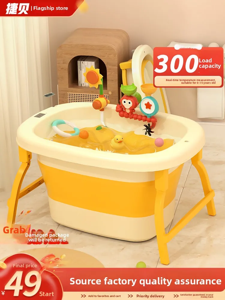 Bañera infantil plegable grande para el hogar - imagen 4
