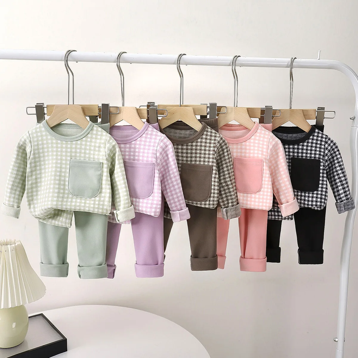 Conjuntos de ropa para niños, pijamas cálidos de invierno para niños y niñas, pantalones, ropa de dormir, trajes