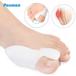 Separador de dedos de los pies, Gel espaciador Protector, Corrector de juanete grande, alivio del dolor, Hallux Valgus, punta ortopédica más recta, 2/4/8 Uds.